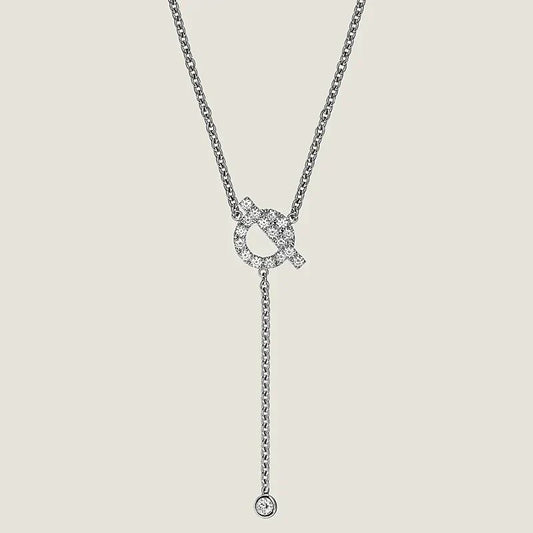 [Eternal Jewelry]FINESSE SILVER DIAMOND NECKLACE