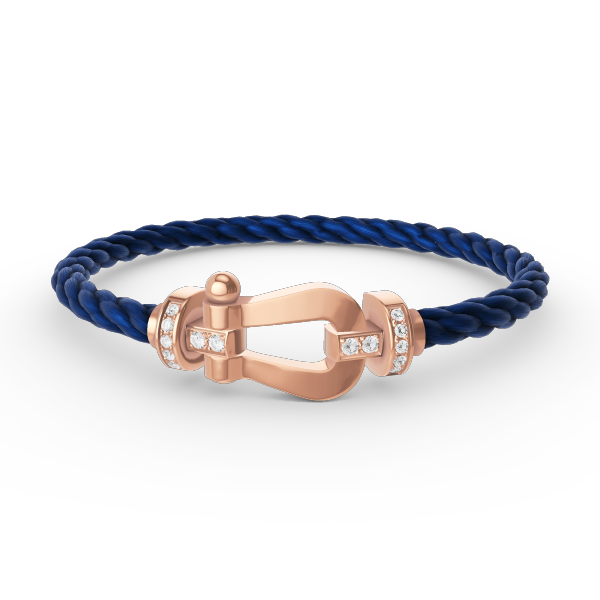 [Eternal Jewelry]FORCE LARGE HORSESHOE HALF DIAMOND BRACELET ROSE GOLD