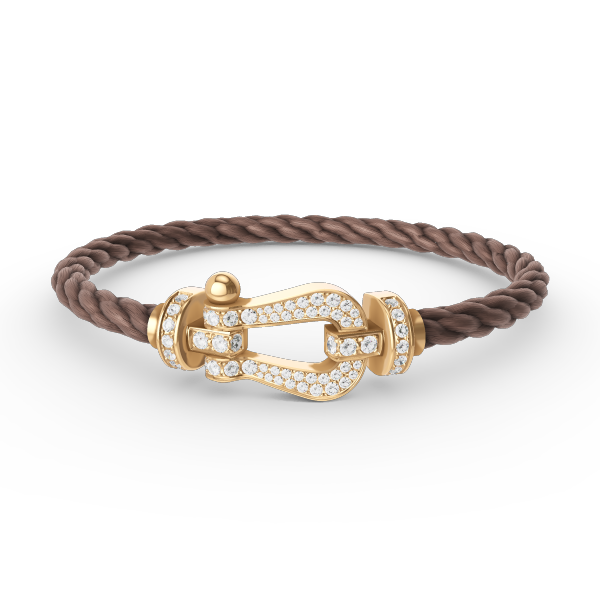 [Eternal Jewelry]FORCE LARGE HORSESHOE FULL DIAMOND BRACELET GOLD