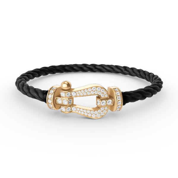 [Eternal Jewelry]FORCE LARGE HORSESHOE FULL DIAMOND BRACELET GOLD