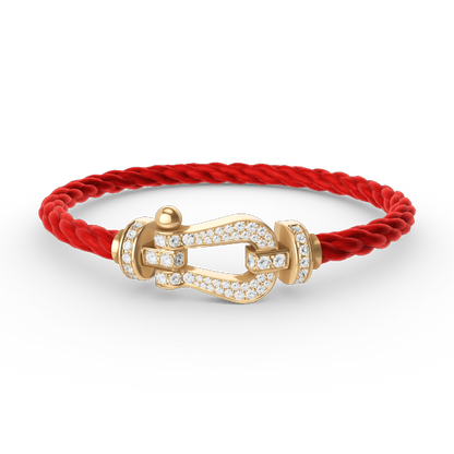[Eternal Jewelry]FORCE LARGE HORSESHOE FULL DIAMOND BRACELET GOLD