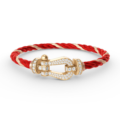 [Eternal Jewelry]FORCE LARGE HORSESHOE FULL DIAMOND BRACELET GOLD