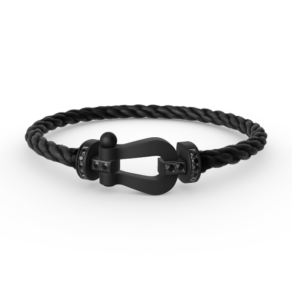 [Eternal Jewelry]FORCE LARGE SERIES HORSESHOE BLACK SAMURAI BRACELET