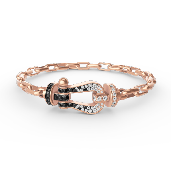 [Eternal Jewelry]FORCE LARGE HORSESHOE CLASP  METAL BRACELET