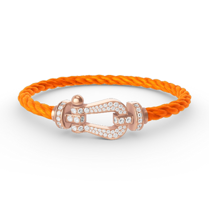 [Eternal Jewelry]FORCE LARGE HORSESHOE FULL DIAMOND BRACELET ROSE GOLD
