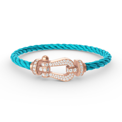 [Eternal Jewelry]FORCE LARGE HORSESHOE FULL DIAMOND BRACELET ROSE GOLD