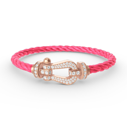 [Eternal Jewelry]FORCE LARGE HORSESHOE FULL DIAMOND BRACELET ROSE GOLD