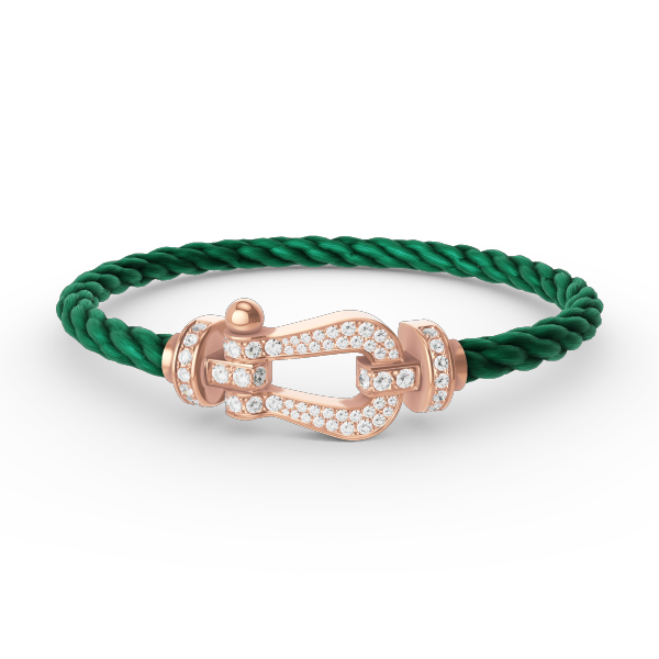 [Eternal Jewelry]FORCE LARGE HORSESHOE FULL DIAMOND BRACELET ROSE GOLD