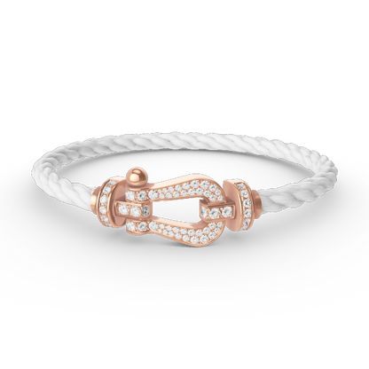 [Eternal Jewelry]FORCE LARGE HORSESHOE FULL DIAMOND BRACELET ROSE GOLD