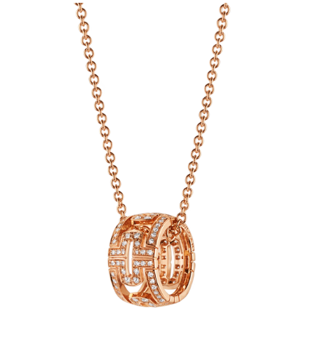 [Eternal Jewelry]PARENTESI NECKLACE PINK GOLD DIAMOND