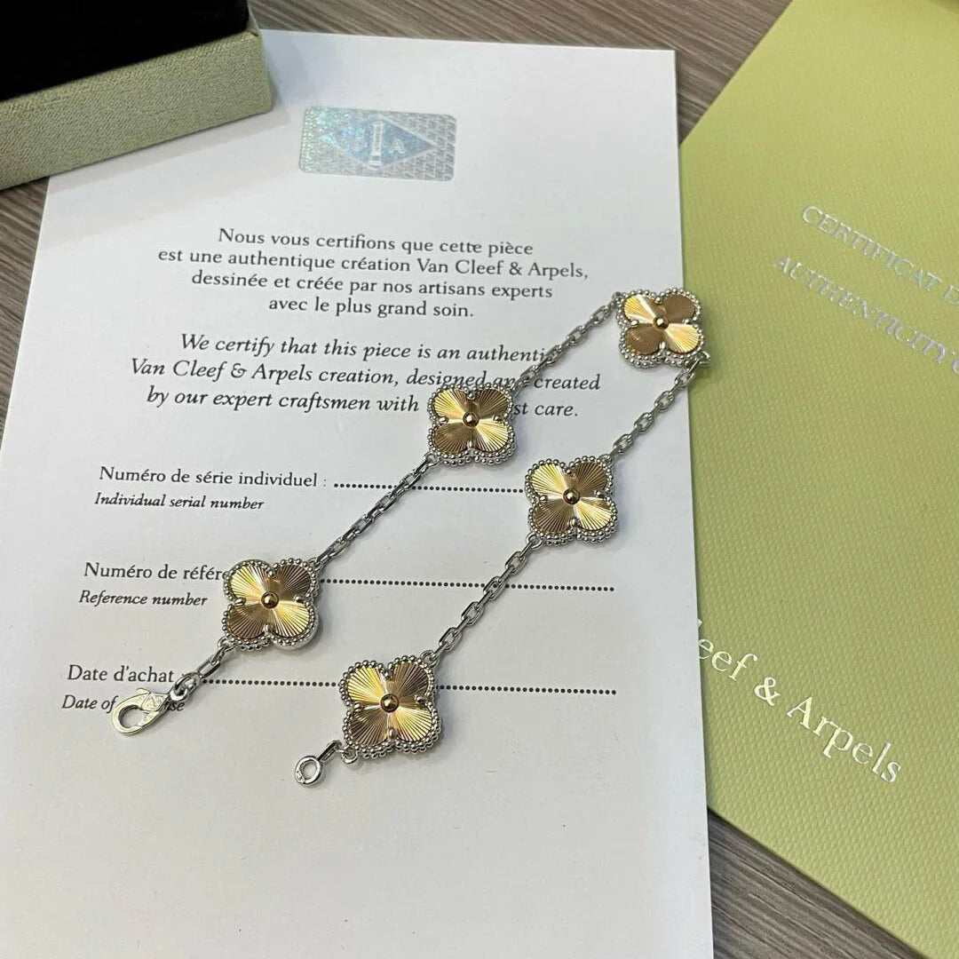 [Eternal Jewelry] CLOVER 5 MOTIF LASER BRACELET COLLECTION