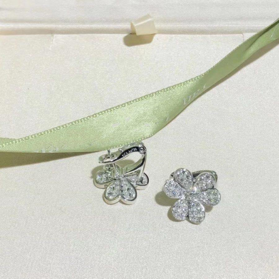 [Eternal Jewelry]FRIVOLE SILVER FLOWER DIAMOND EARRINGS