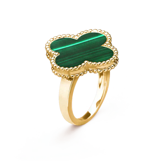 [Eternal Jewelry]CLOVER MALACHITE RING