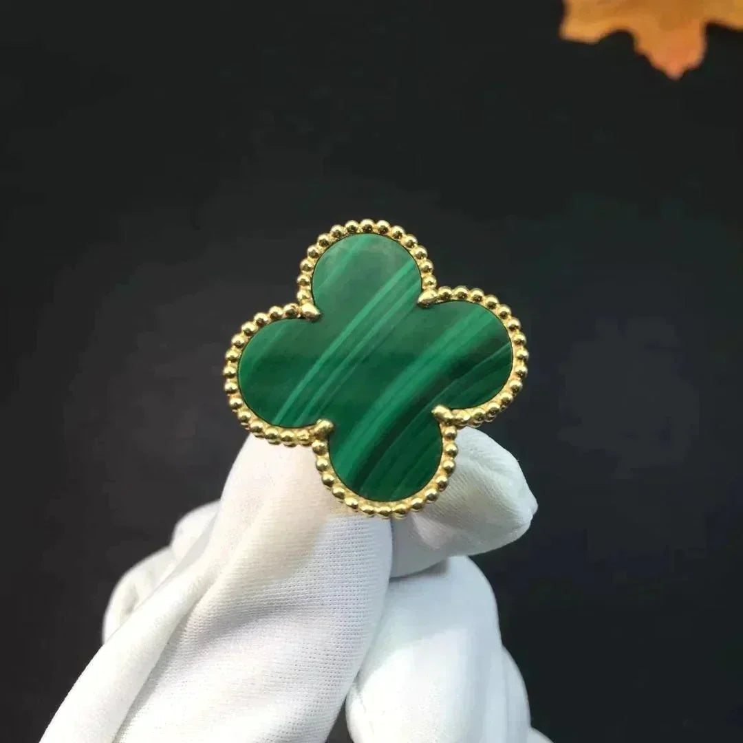 [Eternal Jewelry]CLOVER MALACHITE RING