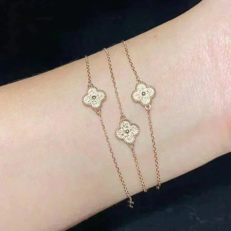 [Eternal Jewelry]CLOVER SINGLE FLOWER BRACELET