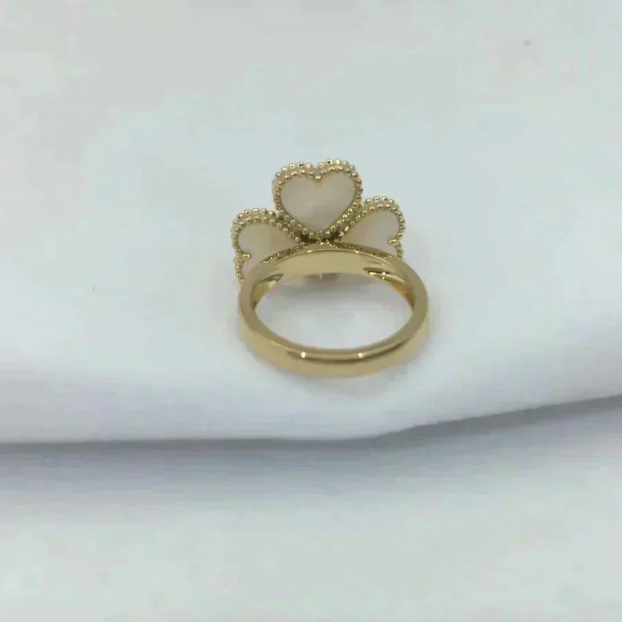 [Eternal Jewelry]SWEET CLOVER WHITE MOP RING