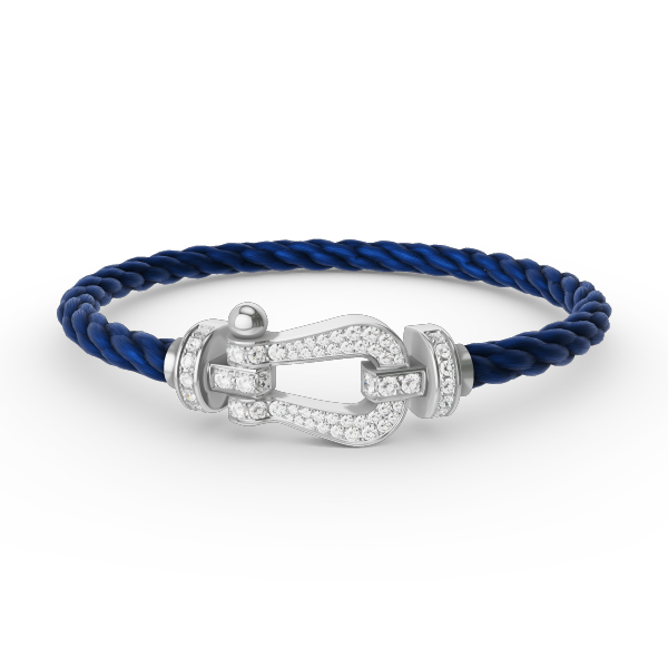 [Eternal Jewelry]FORCE LARGE HORSESHOE FULL DIAMOND BRACELET SILVER